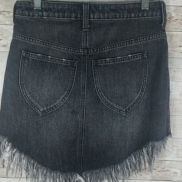 NWT, We The Free, 0117, Maverick black mini skirt, Sz 25 - Picture 4 of 5